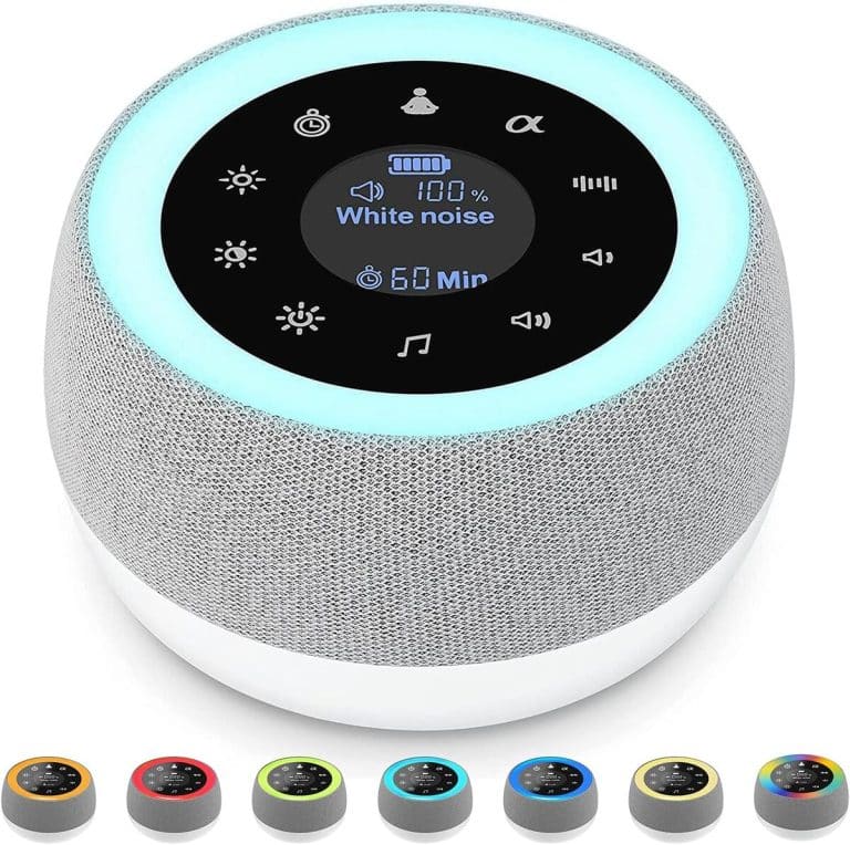 FUNYKICH Machine à Bruit Blanc Portable Mini - Appareil de Sommeil Compact avec 10 Sons Apaisants, Lumière Douce, Minuterie, pour Bébés, Enfants et Adultes, Idéal Voyage & Nuit FUNYKICH Machine à Bruit Blanc Portable Mini - Appareil de Sommeil Compact avec 10 Sons Apaisants, Lumière Douce, Minuterie, pour Bébés, Enfants et Adultes, Idéal Voyage & Nuit