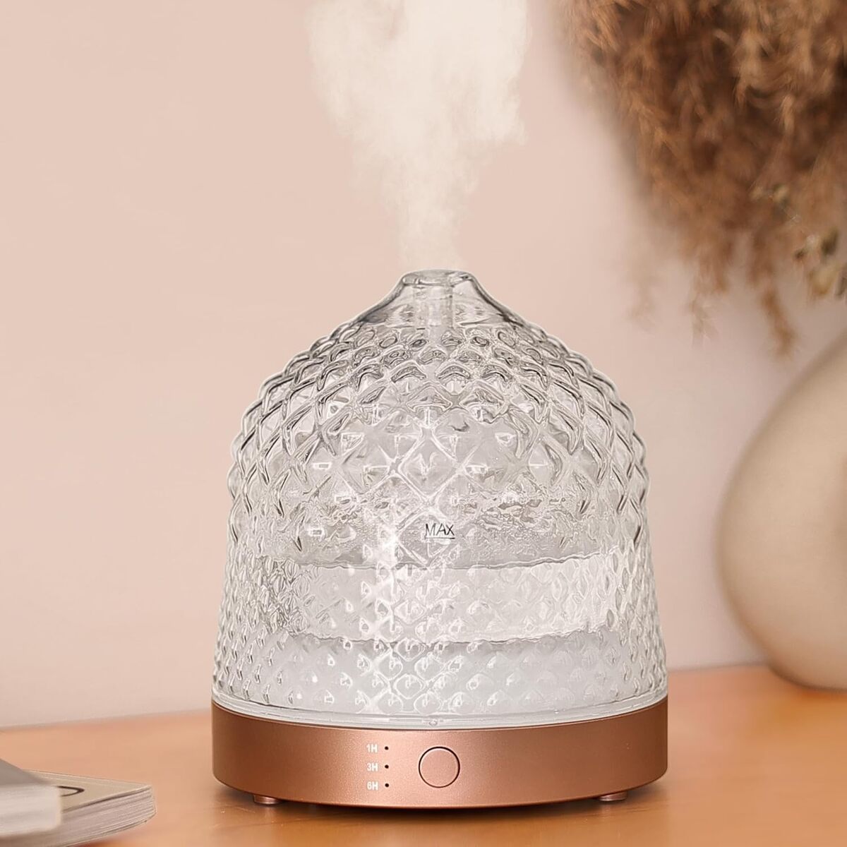 Test : diffuseur d'huiles essentielles à ultrasons 200 ml avec minuteurs et lumière colorée