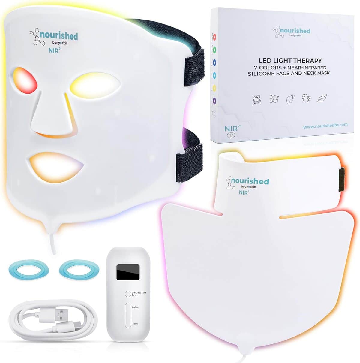 Test du masque LED Nourished Bodynskin 7 couleurs