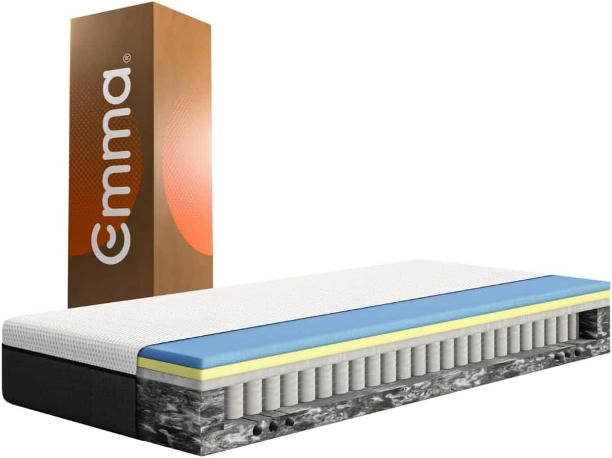 Test du matelas Emma Hybride 140x190 cm : confort 5 zones