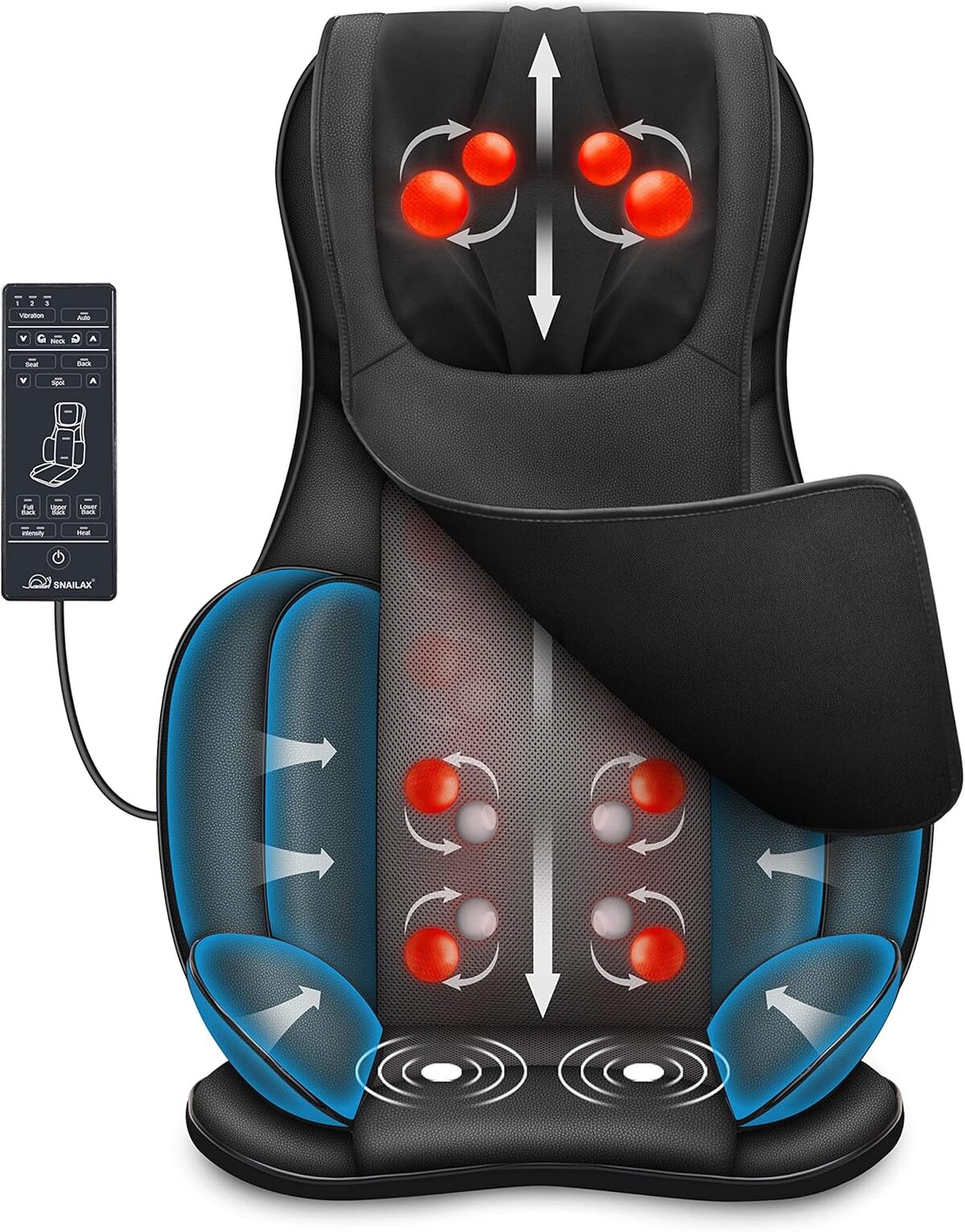 Test : siège massage Shiatsu Snailax – chaleur et confort