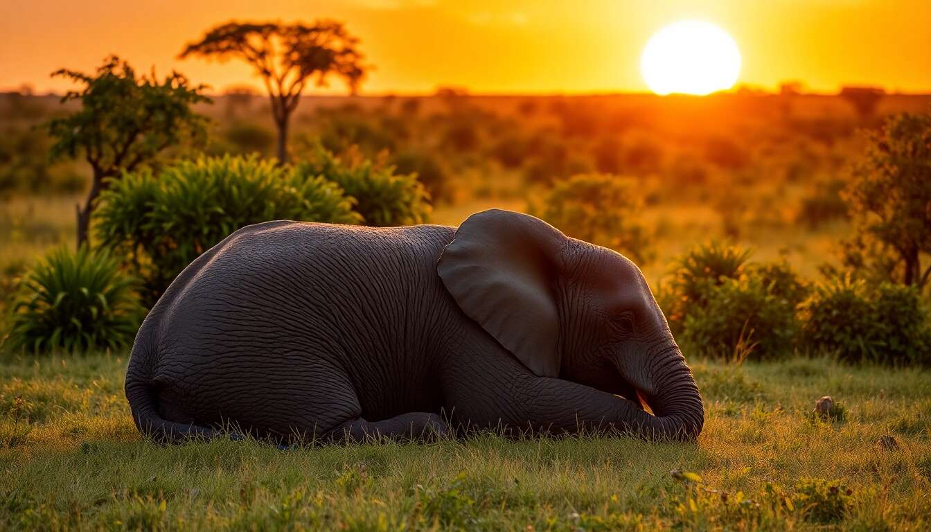 Sommeil des éléphants : combien d'heures dorment-ils ?