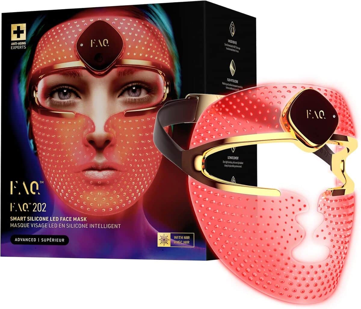 Test masque LED FAQ 202 : soin anti-âge complet