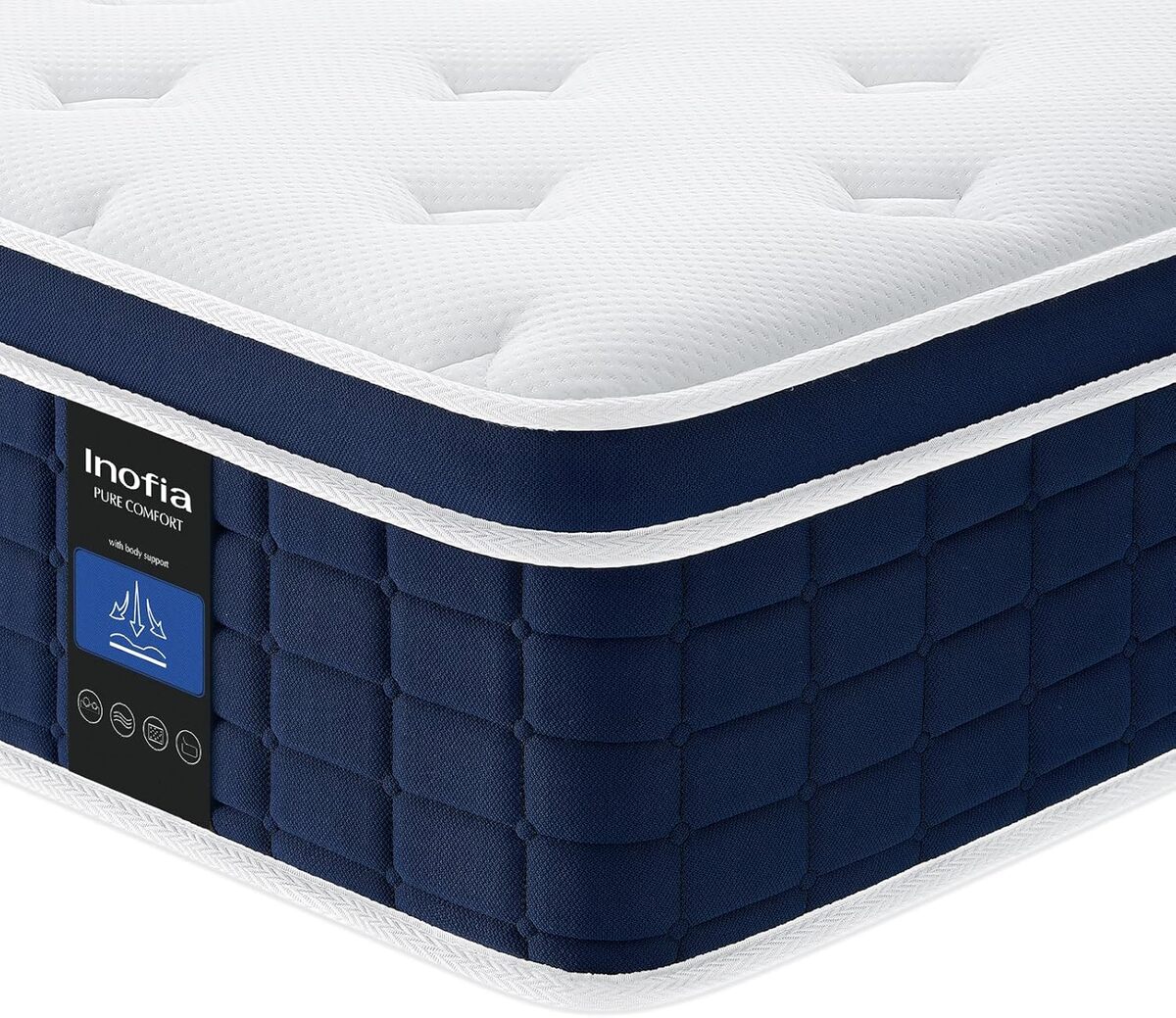 Test : matelas Inofia Ace Hybrid 160x200 cm, confort ferme et ergonomique