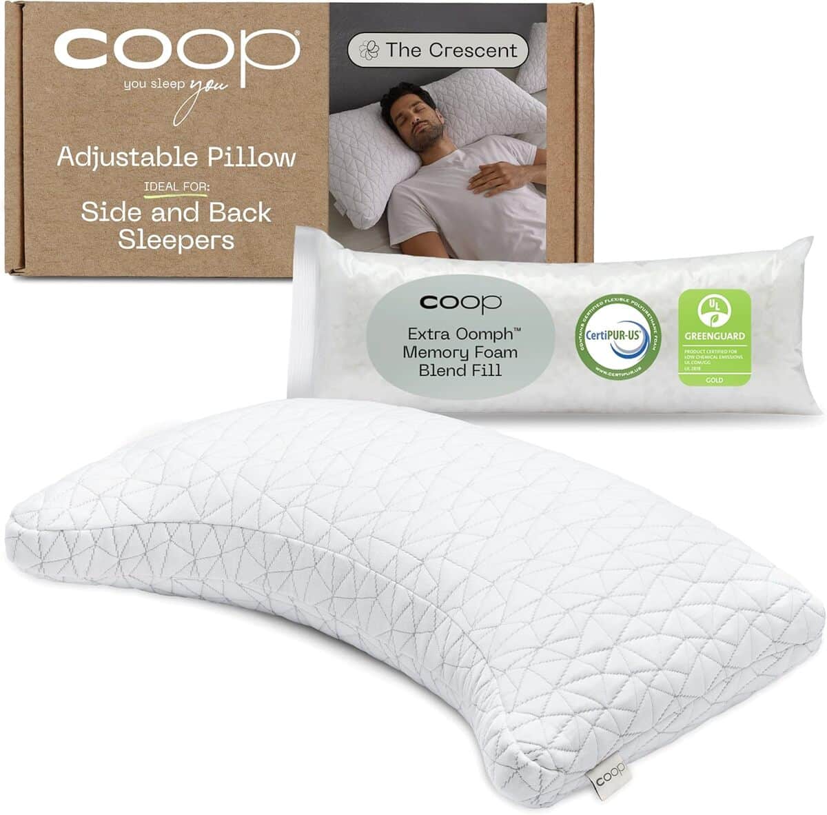 Test : oreiller croissant Coop Home Goods soulage douleur cervicale