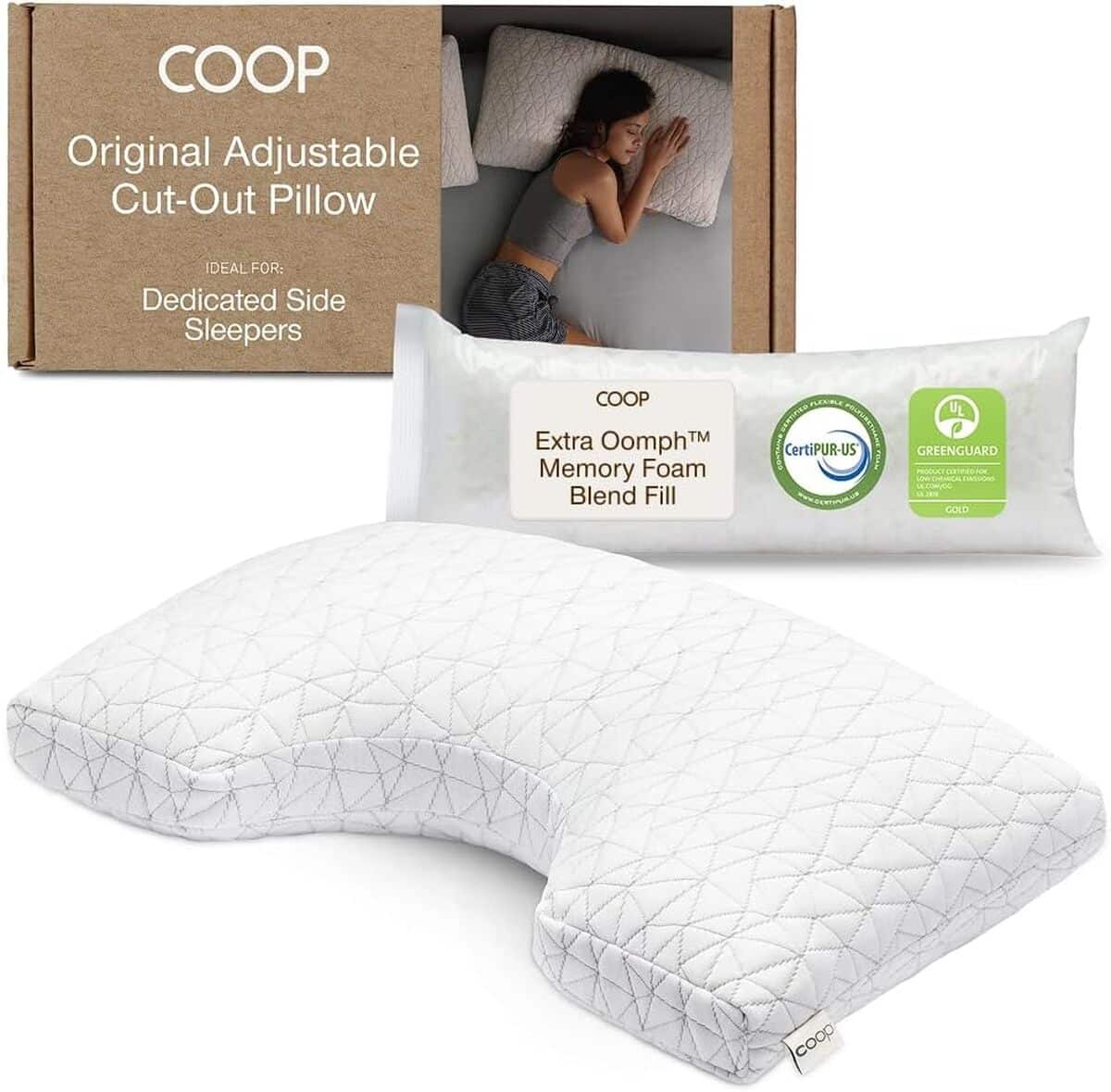 Test de l'oreiller cranté Coop Home Goods