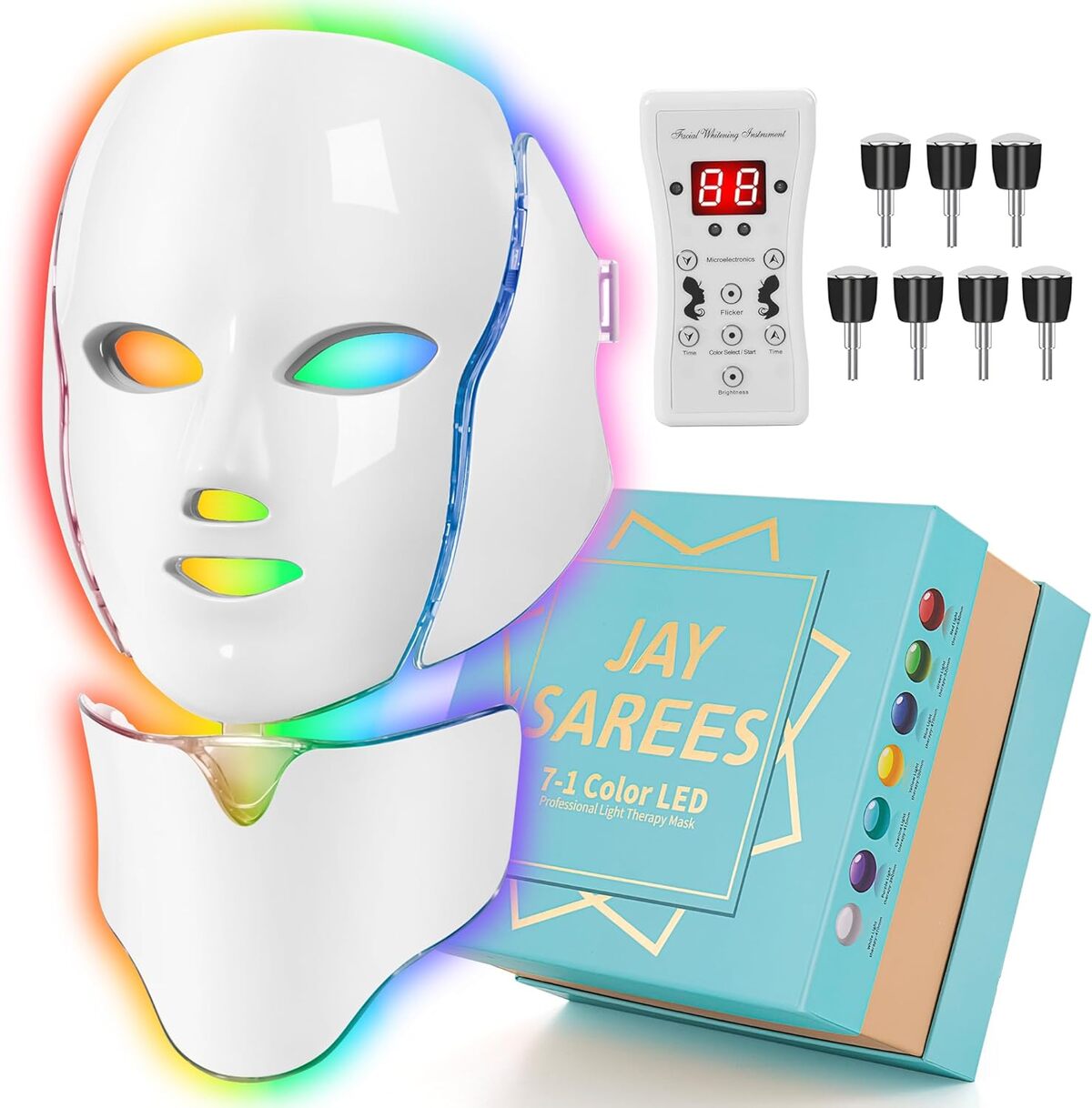 Test du masque LED Jay Sarees luminothérapie 7 en 1