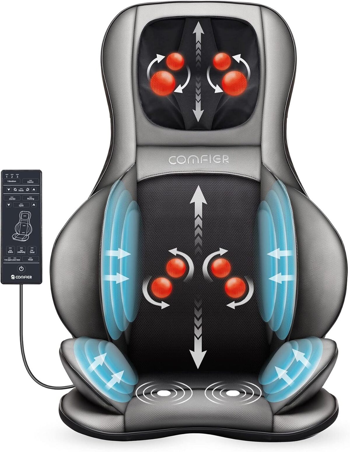 Test du siège massant shiatsu Comfier : relaxation 2D/3D complète