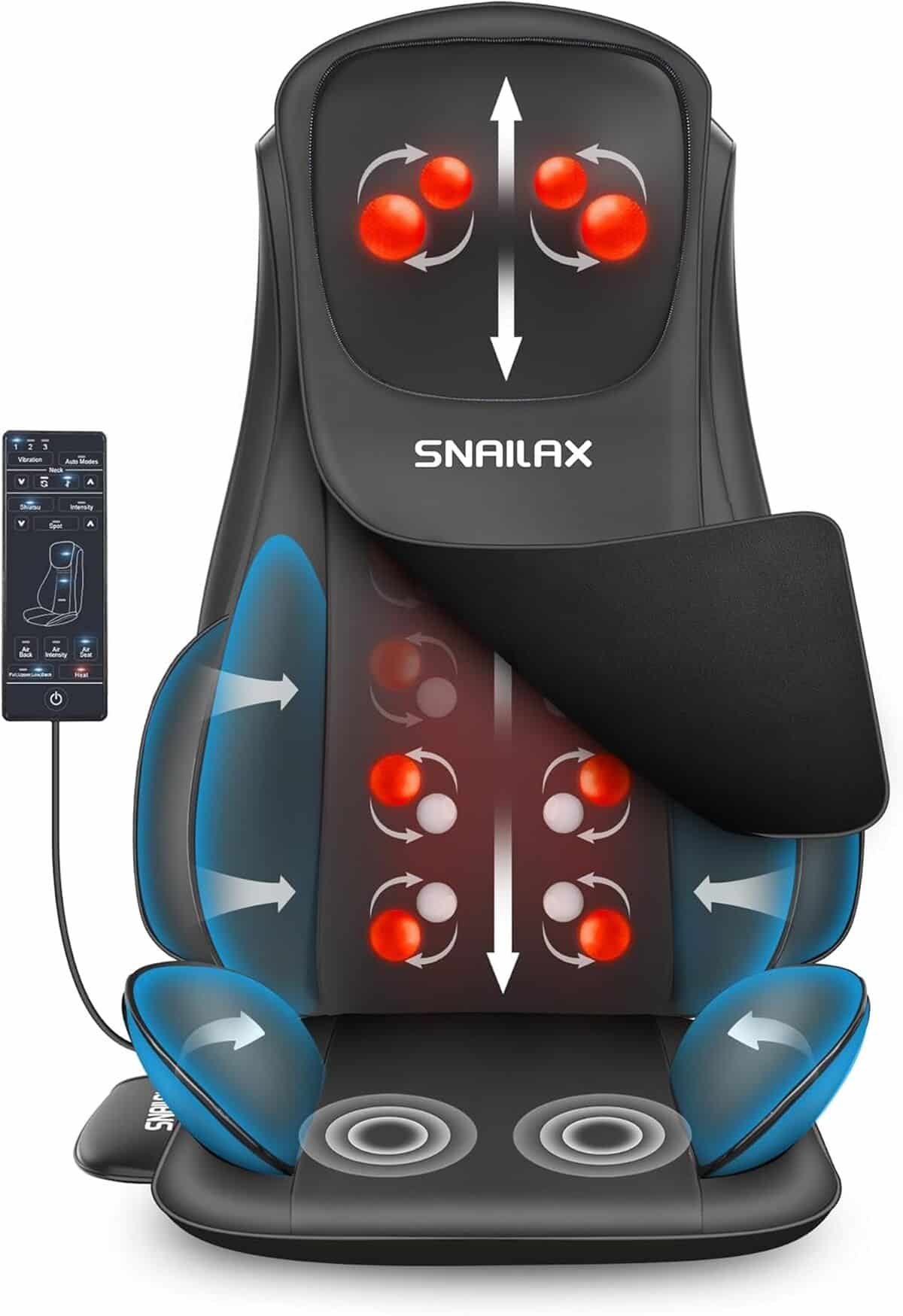 Test : siège massant Shiatsu amélioré Snailax avec chaleur