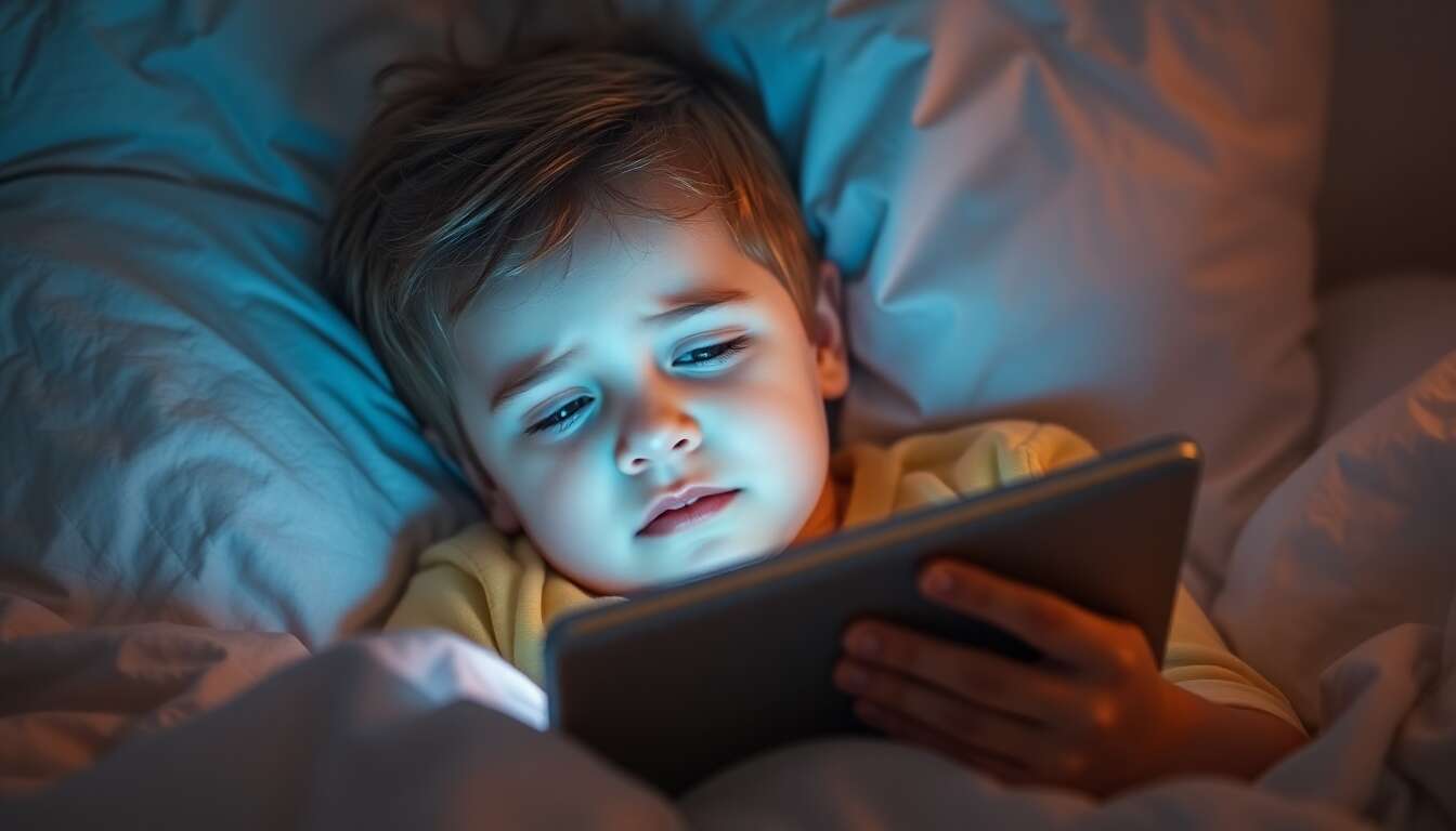 Le r&ocirc;le des &eacute;crans dans les troubles du sommeil