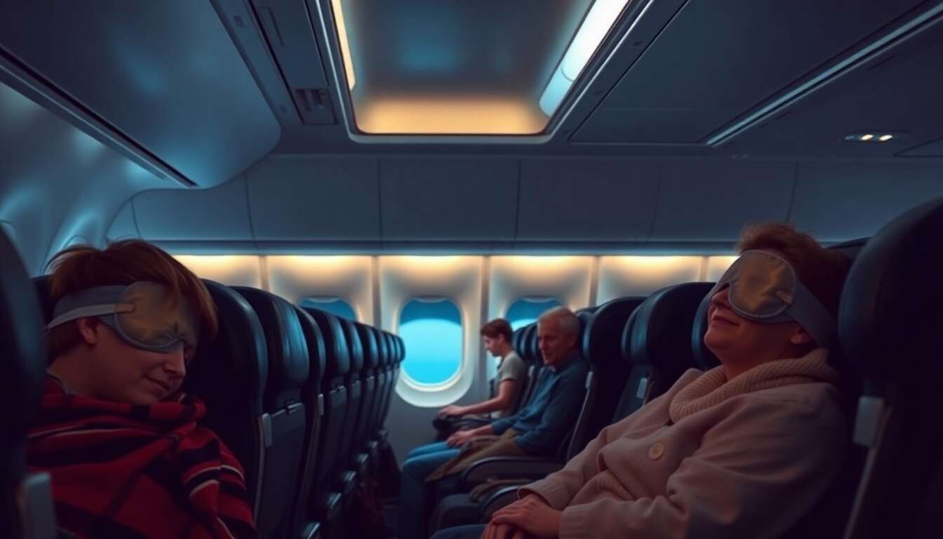 Techniques pour mieux dormir en avion