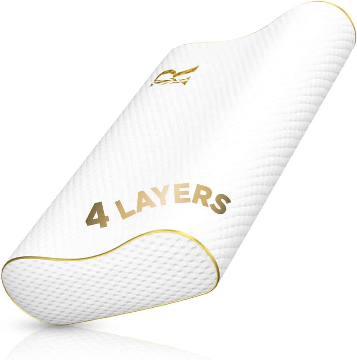 Test de l'oreiller cervical CertiPUR-US : soulagement des douleurs pour les dormeurs latéraux