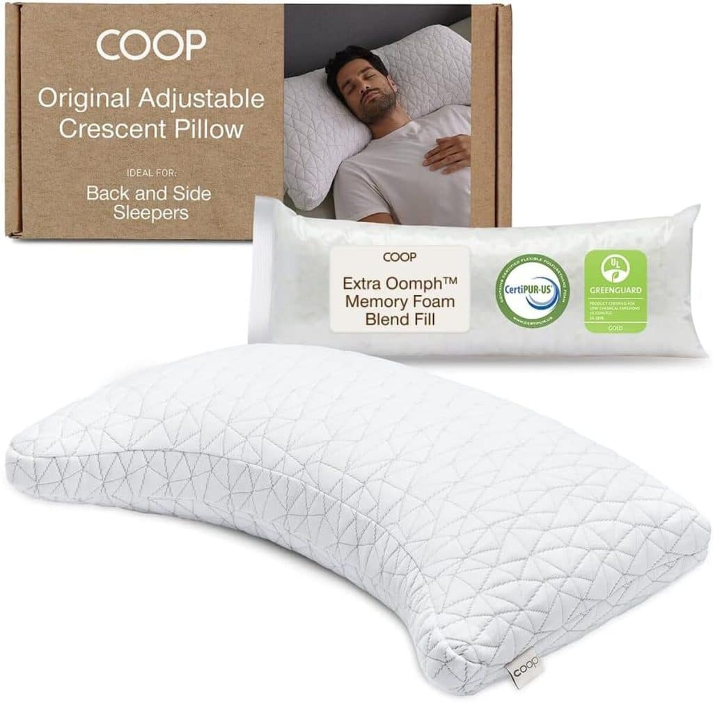 Test de l'oreiller croissant Coop Home Goods pour un soutien optimal
