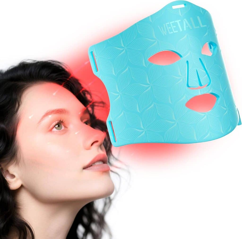 Test du masque LED 4 couleurs anti-âge et soins de beauté