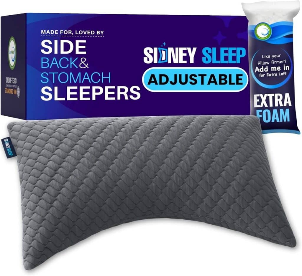 Test : oreiller Sidney Sleep pour douleurs cervicales et confort personnalisé
