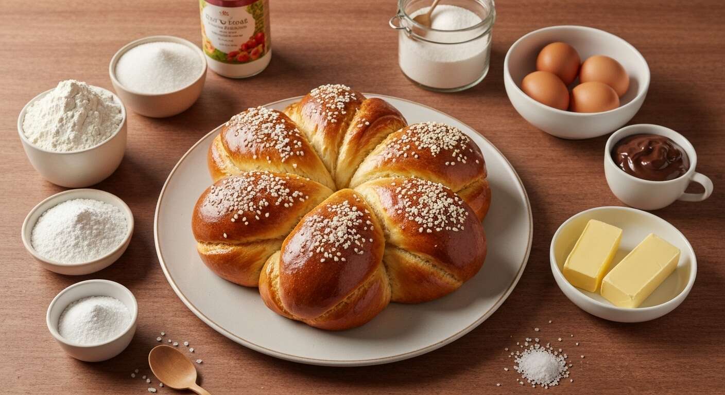 Recette Brioche Étoile de Noël Moelleuse