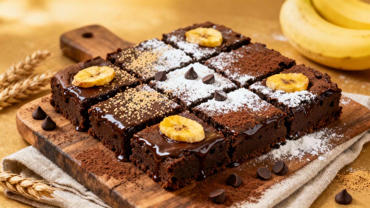 Carrés fondants banane et chocolat : une recette gourmande