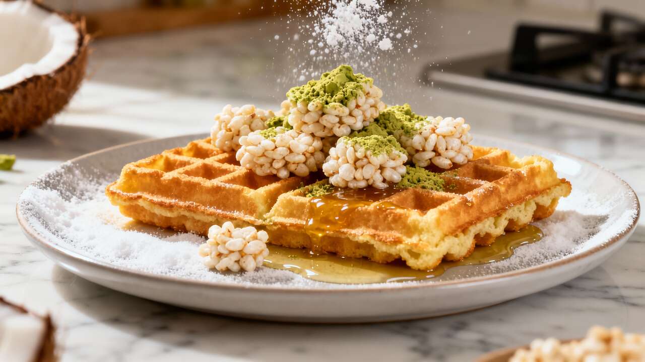 Recette de gaufres de riz à l'avocat