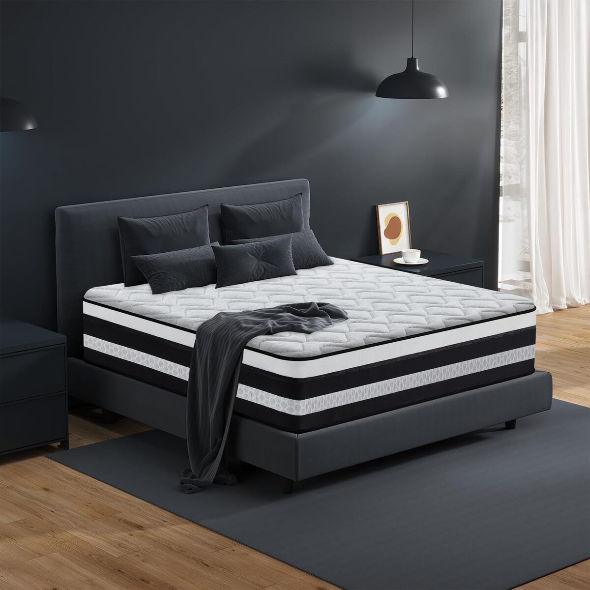 Test du matelas hybride premium 160x200 cm : confort mi-ferme et ergonomique