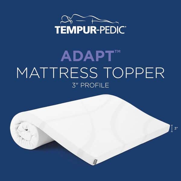 Tempur-Adapt Surmatelas en Mousse à mémoire de Forme de 7,6 cm pour lit Queen Size, Blanc (Supreme)