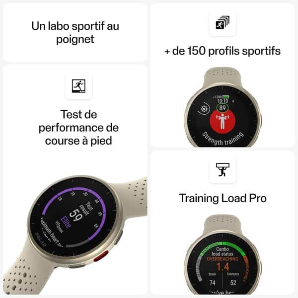 Polar Pacer Pro - Montre Sport GPS Avancée, Cardiofréquencemètre au Poignet, Montre Intelligente pour Hommes et Femmes, Montre pour Entraînement de Running, Suivi du Sommeil et Bracelet d'activité