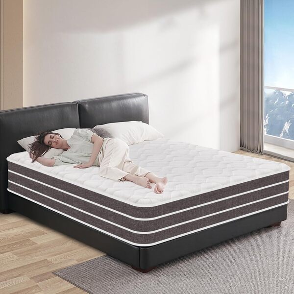 Matelas 140x190 cm - Épaisseur 30 cm - Luxe - Extrêmement - Durable - Respirante - Fermeté Moyenne - Literie - Matelas Memoire De Forme - Noyau à Ressort indépendant - Ergonomique - 7 Zones