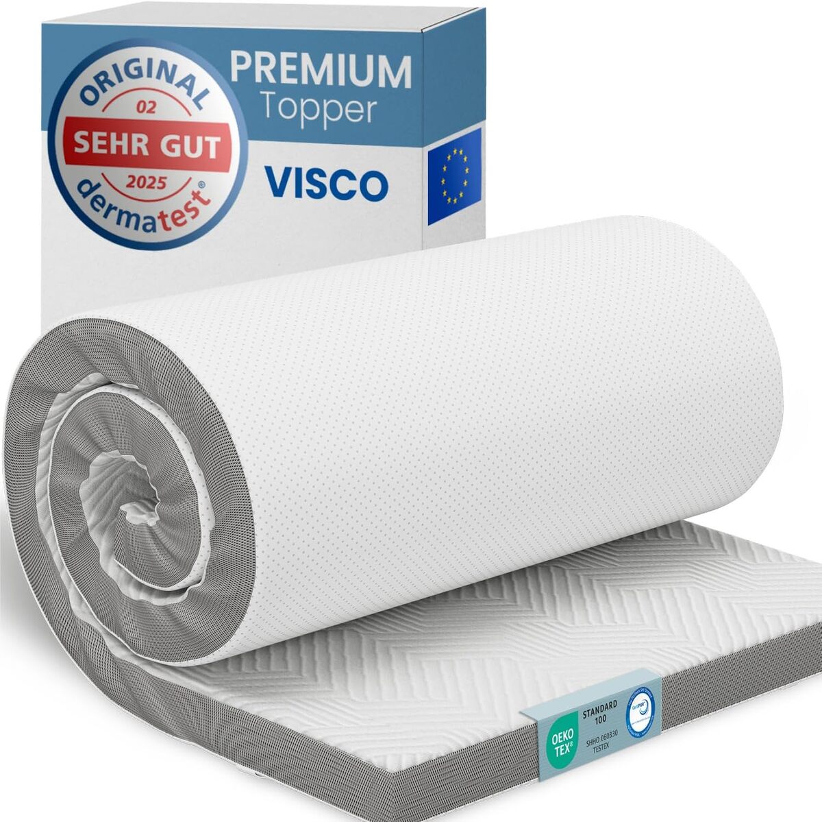 Test du surmatelas ELONEO à mémoire de forme 200x200 cm : confort ultime et housse respirante