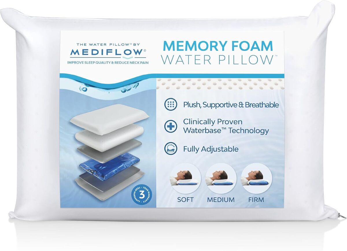 Test : oreiller Mediflow Waterbase pour réduire les douleurs cervicales