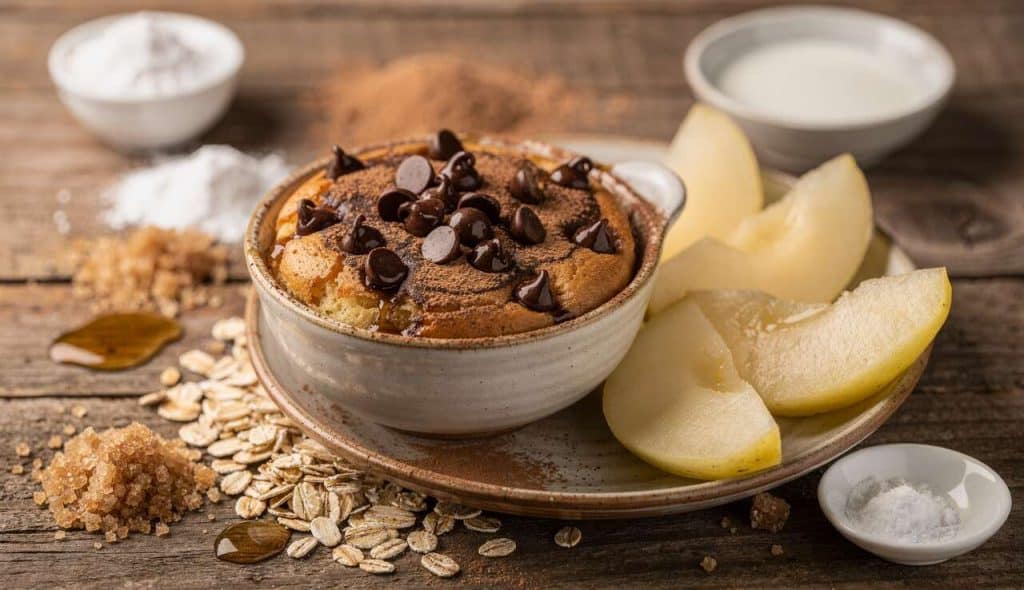 Bowlcake Poire Chocolat : recette Gourmande et Facile