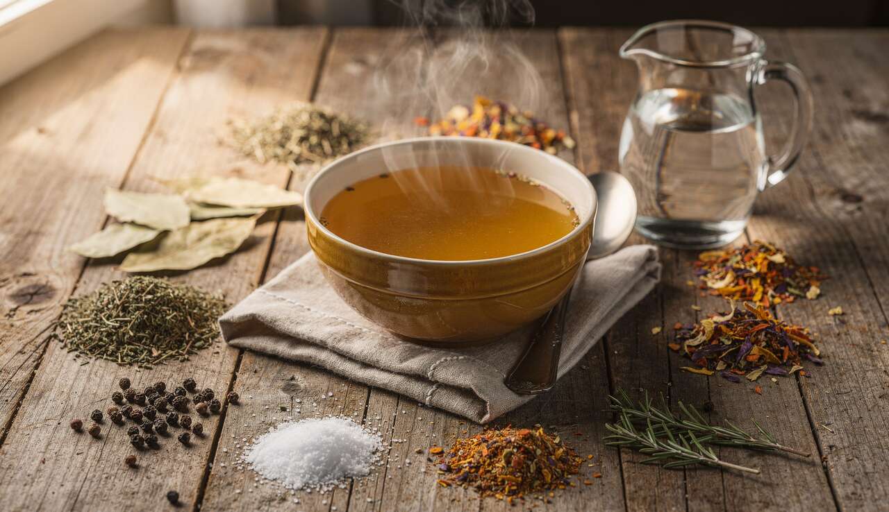 Recette de bouillon de légumes maison