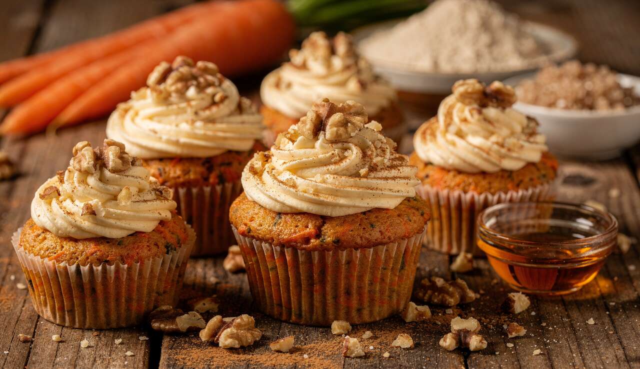 Cupcakes à la carotte : une recette gourmande et saine