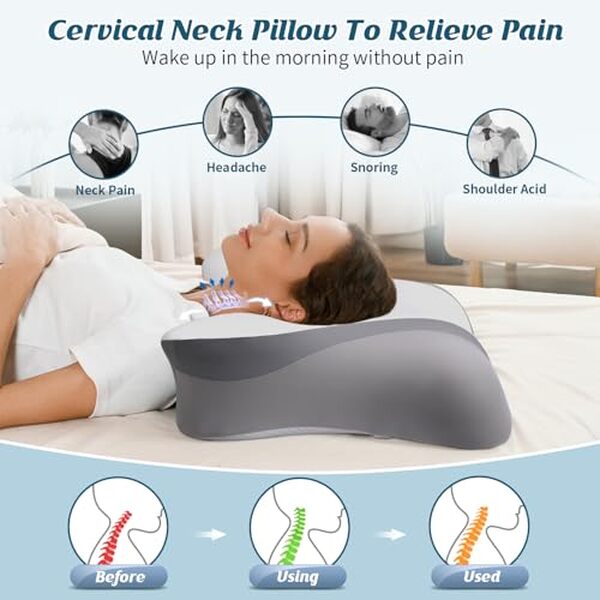 Découvrez les avantages d'un oreiller cervical ergonomique en mousse mémoire pour un meilleur soutien et confort de sommeil. Profitez d'un repos optimal avec notre guide complet.