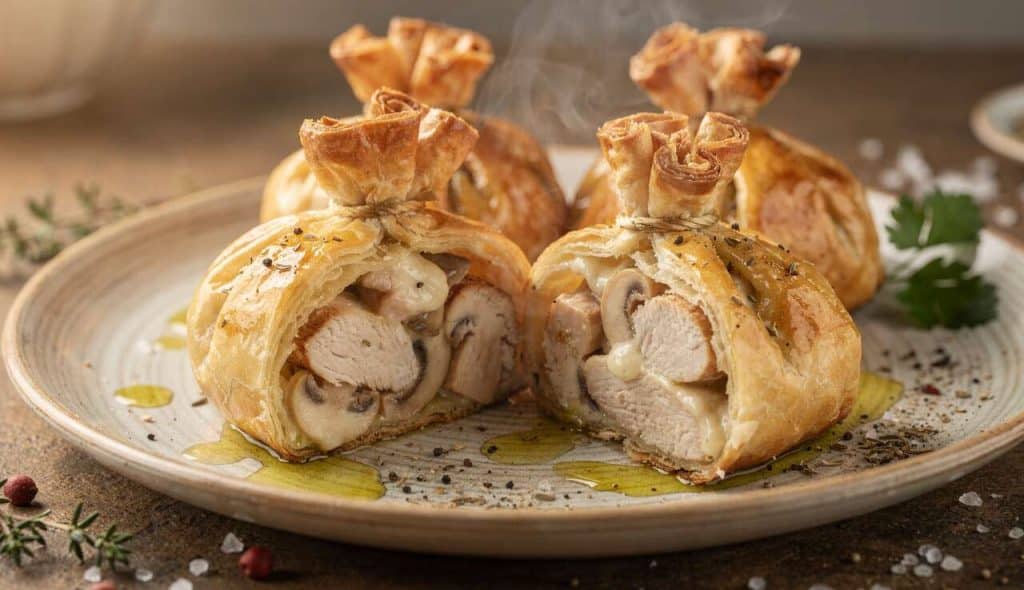 Aumônières de poulet : recette gourmande et facile