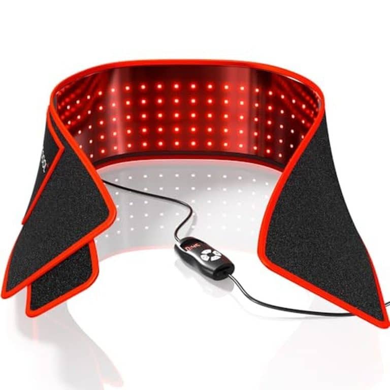 Ceinture De Massage À Lumière Rouge, Lumière Rouge 660nm & Lumière Proche Infrarouge 850nm, Ceinture Taille Avec 6 Réglages Temporels, 3 Modes Lumineux, 5 Niveaux De Massage, 2 Modes D'alimentation Ceinture De Massage À Lumière Rouge, Lumière Rouge 660nm & Lumière Proche Infrarouge 850nm, Ceinture Taille Avec 6 Réglages Temporels, 3 Modes Lumineux, 5 Niveaux De Massage, 2 Modes D'alimentation