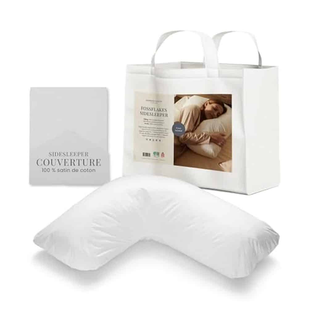 Test de l'oreiller en L FOSSFLAKES Nordic Sleep : adieu douleurs cervicales